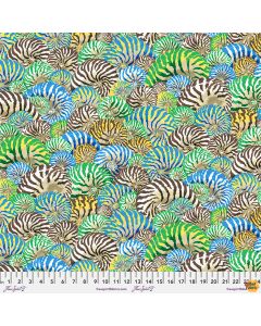 Treasure Island: Nautilus Shell -- FreeSpirit Fabrics pwsl114.blue
