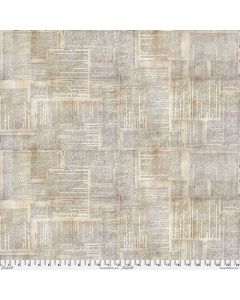 Foundations by Tim Holtz: Dictionary Neutral - FreeSpirit Fabrics pwth008.neutr