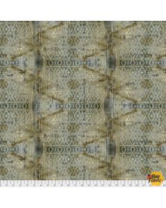 Abandoned by Tim Holtz: Stained Damask Neutral - FreeSpirit Fabrics pwth133.neutral