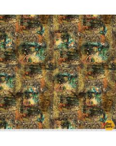 Abandoned 2 by Tim Holtz: Dropcloth Multi - FreeSpirit Fabrics pwth137.multi