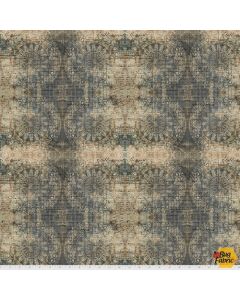 Abandoned 2 by Tim Holtz: Muted Medallions Indigo - FreeSpirit Fabrics pwth141.indigo