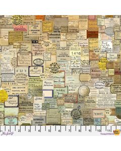 Eclectic Elements Laboratory by Tim Holtz: Curator Multi - FreeSpirit Fabrics pwth182.multi - 