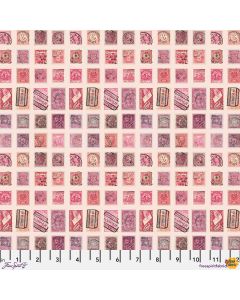 Eclectic Elements Palette by Tim Holtz: Pink Stamps -- FreeSpirit Fabrics pwth211.pink