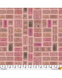 Eclectic Elements Palette by Tim Holtz: Pink Tickets -- FreeSpirit Fabrics pwth212.pink 