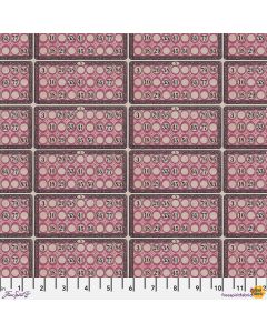 Eclectic Elements Palette by Tim Holtz: Pink Game Card -- FreeSpirit Fabrics pwth216.pink