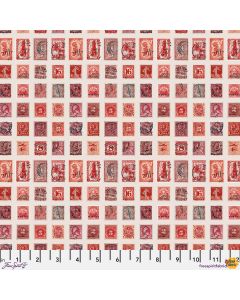 Eclectic Elements Palette by Tim Holtz: Red Stamps - FreeSpirit Fabrics pwth221.red 