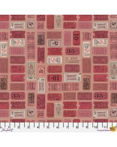 Eclectic Elements Palette by Tim Holtz: Red Tickets - FreeSpirit Fabrics pwth222.red