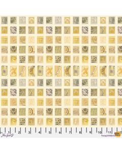 Eclectic Elements Palette by Tim Holtz: Yellow Stamps - FreeSpirit Fabrics pwth241.yellow