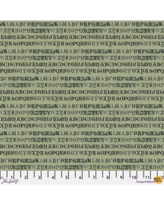 Eclectic Elements Palette by Tim Holtz: Green Typography - FreeSpirit Fabrics pwth264.green