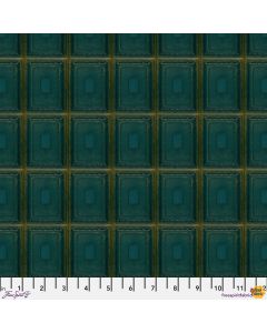 Eclectic Elements Palette by Tim Holtz: Teal Tiles - FreeSpirit Fabrics pwth274.teal