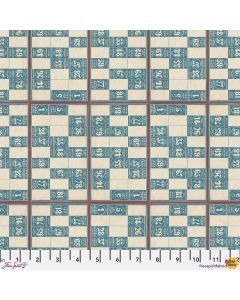 Eclectic Elements Palette by Tim Holtz: Blue Numbers  - FreeSpirit Fabrics pwth286.blue 