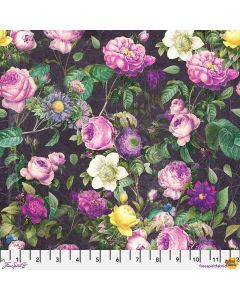 Eclectic Elements Palette by Tim Holtz: Purple Flower Shop - FreeSpirit Fabrics pwth304.purple - 2 yards 19" remaining