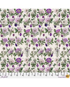 Eclectic Elements Palette by Tim Holtz: Purple Botanical - FreeSpirit Fabrics pwth306.purple