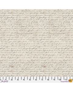 Eclectic Elements Palette by Tim Holtz: Charcoal Handwriting - FreeSpirit Fabrics pwth318.charcoal 