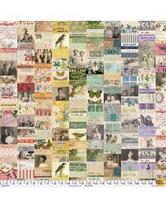 Eclectic Elements Palette by Tim Holtz: Multi Collage - FreeSpirit Fabrics pwth320.multi