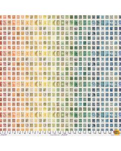 Eclectic Elements Palette by Tim Holtz: Multi Stamps - FreeSpirit Fabrics pwth321.multi
