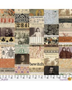 Eclectic Elements Palette by Tim Holtz: Seasonal Halloween Collage - FreeSpirit Fabrics pwth330.halloween