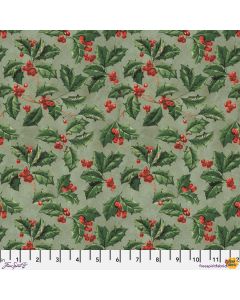 Eclectic Elements Palette by Tim Holtz: Seasonal Christmas Holly - FreeSpirit Fabrics pwth337.christmas 