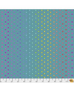 True Colors by Tula Pink: Hexy Rainbow Peacock -- Free Spirit Fabrics PWTP151.Peacock 