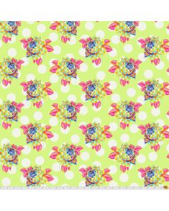 Curiouser & Curiouser by Tula Pink: Alice in Wonderland Painted Roses Sugar-- Free Spirit Fabrics -- PWTP161.SUGAR 