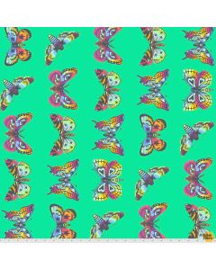 Daydreamer by Tula Pink: Butterfly Hugs - Lagoon -- Free Spirit Fabric PWTP171.LAGOON