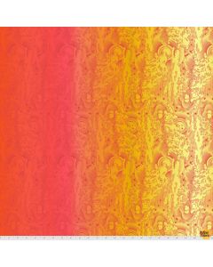 Daydreamer by Tula Pink: Little Fluffy Clouds - Mango Ombre -- Free Spirit Fabric PWTP177.MANGO