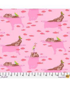 Everglow by Tula Pink: My Hippos Don't Lie Nova -- FreeSpirit Fabrics pwtp204.nova - 16" + 14" remaining