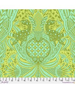 Roar! Tula Pink: Gift Rapt Lime (sold by 27" repeat) -- FreeSpirit Fabrics pwtp224.lime 