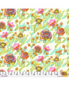 Untamed by Tula Pink: Puppy Love Moonbeam (with neon) -- FreeSpirit Fabrics pwtp237.moonbeam - 25" + 13" with slight flaws remaining