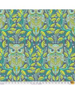 Full Moon Forest II by Tula Pink: Hootie Patootie Starlight Owl (sold in 2/3 yard repeats) - FreeSpirit Fabrics pwtp244.starlight
