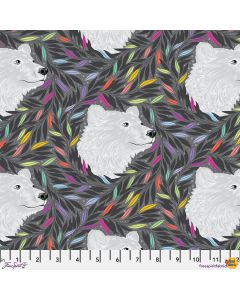 Graywork by Tula Pink:  Just Bearly Polar Bears -- FreeSpirit Fabrics pwtp261.carbon 
