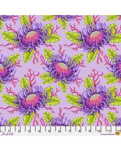Floral Reef by Tula Pink: Friends & Anemones - Ultraviolet -- FreeSpirit Fabrics pwtp265.ultraviolet - 29" + FQ remaining