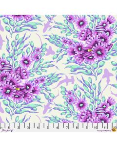 Floral Reef by Tula Pink: Shadow Sharks - Ultraviolet -- FreeSpirit Fabrics pwtp267.ultraviolet - 34" + FQ remaining