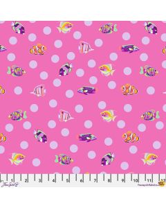 Floral Reef by Tula Pink: School Crossing - Delphine -- FreeSpirit Fabrics pwtp268.delphine - 15" + FQ remaining