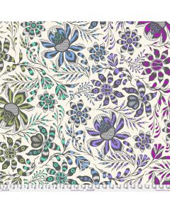 Roar! Tula Pink: Super Wild Vine Mist (108" wide back) -- FreeSpirit Fabrics qbtp016.mist - 1 yard 34" remaining