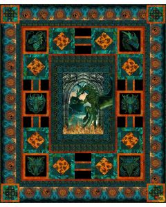 Emerald Reign Dragons: Quilt Kit - In The Beginning Fabrics EmeraldQuiltKit