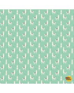 Mini Medley: Llamas Aqua -- Marcus Fabrics r210469d