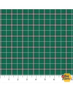 Rudolph The Red-Nosed Reindeer: Plaid Spruce - Northcott Fabrics RD1009-77 - presale June