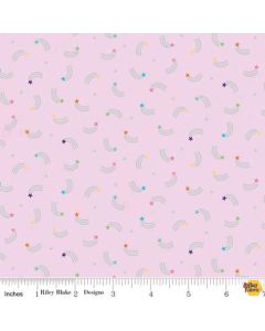 Unicorn Kingdom: Shooting Stars Pink -- Riley Blake Designs sc10473 pink
