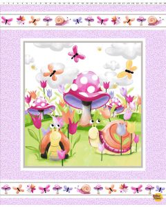 Sloane the Snail: Quilt Panel (1 yard) -- Susy Bee Fabrics 20409-545 