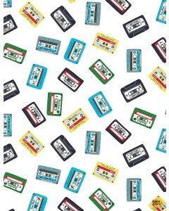 Pour Some Sugar On Me: Cassette Tape Mix -- Dear Stella stella-1709 white