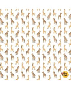 Grasslands: Stand Tall Giraffes - Dear Stella Designs stella-D2933 white