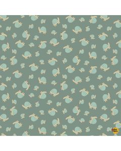 Grasslands: We Shell Overcome Turtles - Dear Stella Designs stella-D2934 ivy