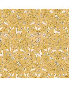 Wood You Be Mine? Woodland Toile Sahara -- Dear Stella Designs stella-dcj2278 sahara