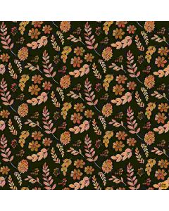 Wood You Be Mine? Fall Leaves Caviar -- Dear Stella Designs stella-dcj2282 caviar