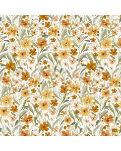 Willow: Amber Blossoms Multi - Dear Stella Fabric stella-dcj3017 multi