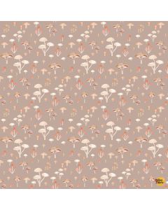 Willow: Mushrooms Taupe - Dear Stella Fabric stella-dcj3021 taupe