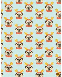 Bah Hum-Pug: Pug Life -- Dear Stella Designs stella-dmb1669 multi