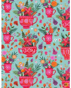 Fantastical Holiday: Rebel Without A Claus Joy to the World -- Dear Stella Designs stella-dmb1845 multi