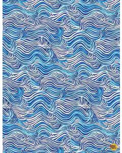 You're A Catch: Rainbow Wave Blue -- Dear Stella Designs stella-dmb2138 blue